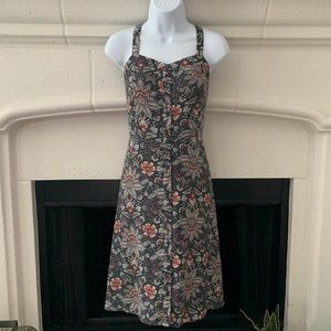 Floral button dress